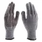 Перчатки трикотажные, акрил, ПВХ гель Протектор , серое мулине, оверлок,