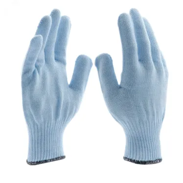 Перчатки трикотажные, акрил, цвет: зенит, оверлок,