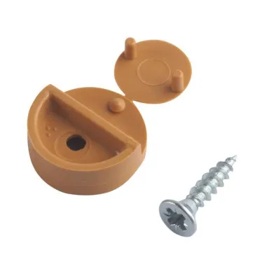 Зеркалодержатель пласт. для мебели бежевый бук с шур. (8 шт) - пакет  | 127526 | Tech-KREP