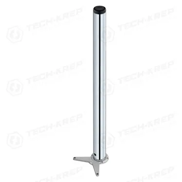 Ножка металл.круглая, регулир, D60х820 мм, хром - накл.  | 127490 | Tech-KREP