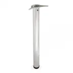 Ножка металл.круглая, нерегулир, D60х710мм, мат хром - накл.  | 127486 | Tech-KREP