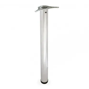 Ножка металл.круглая, нерегулир, D60х710мм, мат хром - накл.  | 127486 | Tech-KREP