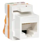 Модуль Keystone TERACOM CS Cat.6A неэкранированный 110 IDC 180 градусов самозажимной (Toolless) оранжевый | TRCS-KSTN-RT180-6AUTP-OR | EKF