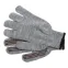 Перчатки трикотажные, акрил, ПВХ гель Протектор , серое мулине, оверлок,