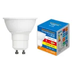 Лампа светодиодная диммируемая Форма JCDR матовая Теплый белый свет 3000K LED-JCDR-7W/3000K/GU10/FR/DIM/SLS