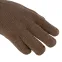 Перчатки трикотажные, акрил, двойные,цвет: коричневый, двойная манжета,