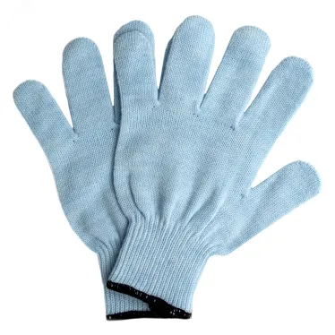 Перчатки трикотажные, акрил, цвет: зенит, оверлок,