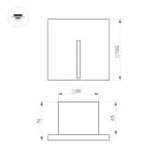 Светильник LT-TIE-S100-3W Warm3000 RD, 25x45 deg, 230V