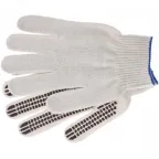 Перчатки трикотажные, рисунок ПВХ гель Протектор, оверлок,