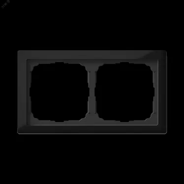 ARTGALLERY PURE 2-постовая РАМКА, ОРГАНИЧЕСКОЕ СТЕКЛО ЧЕРНЫЙ