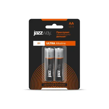 Элемент питания LR 6 (AA) алкалиновая, уп. 2 шт. JAZZway Ultra PLUS BL-2