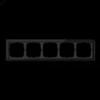 ARTGALLERY PURE 5-постовая РАМКА, ОРГАНИЧЕСКОЕ СТЕКЛО ЧЕРНЫЙ