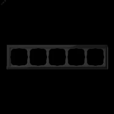 ARTGALLERY PURE 5-постовая РАМКА, ОРГАНИЧЕСКОЕ СТЕКЛО ЧЕРНЫЙ