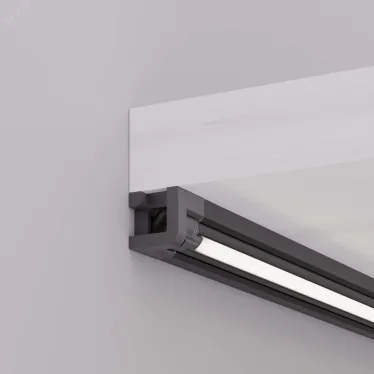 Профиль с экраном SL-KANT-H10-ROTATE-2000 IRON GREY Алюминий+пластик