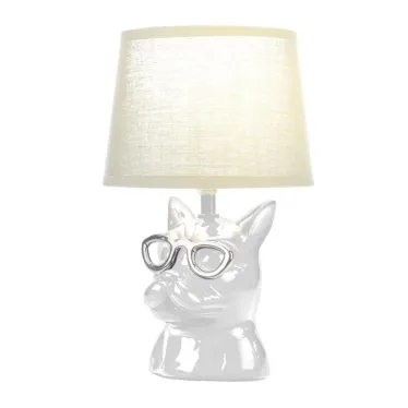 Светильник декоративный настольный МОБИ "Бульдог", с цоколем Е14, 40Вт, цвет белый | 603-1017 | REXANT