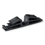 Держатель круглого кабеля двусторонний на 12 мест черный (25шт/уп) | PR08.33080 | Промрукав