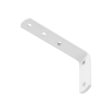 Кронштейн бытовой белый 50*50*20*4.0 мм - накл.  | 127940 | Tech-KREP