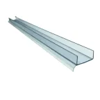                  Уплотнитель кухонный, пластик, для ДСП 16 мм, 3м бесцветный (1 шт)  - накл. | 129973 | Tech-KREP
               