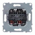 SUNO Выключатель без фиксации (кнопка) 2-клавишный 6А 250В. Безвинтовые зажимы. Цвет "Белый" | 721117 | Legrand