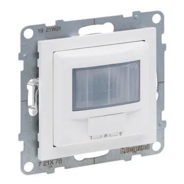 SUNO Датчик движения 180° 250Вт без нейтрали.C ручным управлением. Цвет "Белый" | 721176 | Legrand