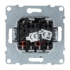 SUNO Переключатель двухклавишный 10АХ 250В с подсветкой. Цвет "Алюминий" | 721318 | Legrand