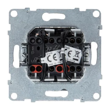 SUNO Переключатель двухклавишный 10АХ 250В с подсветкой. Цвет "Алюминий" | 721318 | Legrand