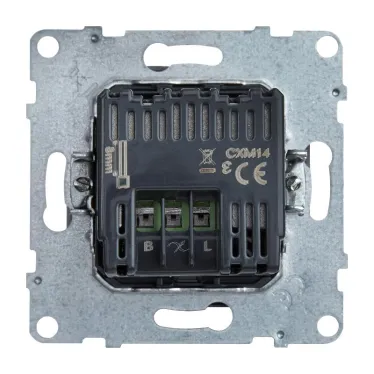 SUNO Светорегулятор кнопочный универсальный 400Вт без нейтрали. Цвет "Алюминий" | 721378 | Legrand