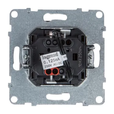 SUNO Выключатель 10АХ 250В с подсветкой/индикацией. Безвинтовые зажимы. Цвет "Белый" | 721111 | Legrand