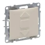 SUNO Переключатель для жалюзи и рольставней 6АХ 250В. Безвинтовые зажимы. Цвет "Слоновая кость" | 721239 | Legrand