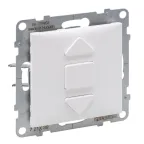 SUNO Переключатель для жалюзи и рольставней 6АХ 250В. Безвинтовые зажимы. Цвет "Белый" | 721139 | Legrand