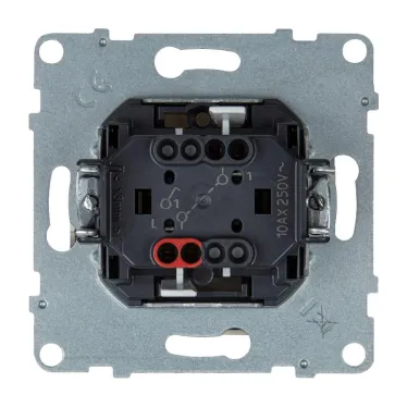 SUNO Выключатель 10АХ 250В. Безвинтовые зажимы. Цвет "Слоновая кость" | 721201 | Legrand