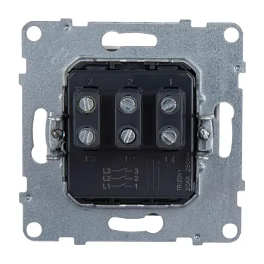 SUNO Выключатель трехклавишный 20АХ 250В. Винтовые зажимы. Цвет "Белый" | 721103 | Legrand