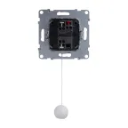 SUNO Выключатель кнопочный 6А 250В со шнуром. Безвинтовые зажимы. Цвет "Белый" | 721100 | Legrand