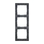 SUNO Рамка декоративная универсальная 3-постовая Цвет "Матовый алюминий" | 721563 | Legrand