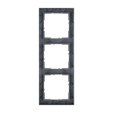 SUNO Рамка декоративная универсальная 3-постовая Цвет "Матовый алюминий" | 721563 | Legrand