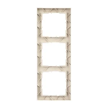 SUNO Рамка декоративная универсальная 3-постовая Цвет "Слоновая кость" | 721583 | Legrand