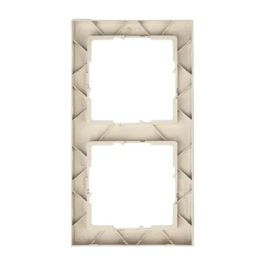 SUNO Рамка декоративная универсальная 2-постовая Цвет "Слоновая кость" | 721582 | Legrand