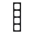 SUNO Рамка декоративная универсальная 4-постовая Цвет "Блэк пиксел" | 721574 | Legrand