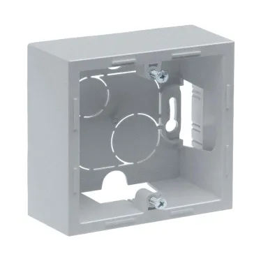 SUNO Коробка для накладного монтажа механизмов серии SUNO 1-постовая. Цвет "Алюминий" | 721394 | Legrand