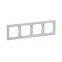 SUNO Рамка декоративная универсальная 4-постовая Цвет "Алюминий" | 721514 | Legrand