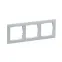 SUNO Рамка декоративная универсальная 3-постовая Цвет "Алюминий" | 721513 | Legrand