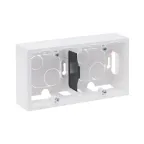 SUNO Коробка для накладного монтажа механизмов серии SUNO 2-постовая. Цвет "Белый" | 721195 | Legrand