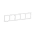 SUNO Рамка декоративная универсальная 5-постовая Цвет "Белый" | 721505 | Legrand