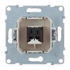 SUNO Аудиорозетка с пружинными зажимами одиночная. Цвет "Слоновая кость" | 721292 | Legrand