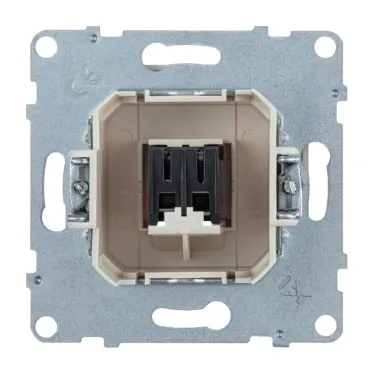 SUNO Аудиорозетка с пружинными зажимами одиночная. Цвет "Слоновая кость" | 721292 | Legrand