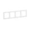 SUNO Рамка декоративная универсальная 4-постовая Цвет "Белый" | 721504 | Legrand