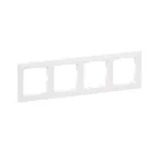 SUNO Рамка декоративная универсальная 4-постовая Цвет "Белый" | 721504 | Legrand