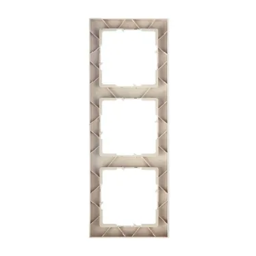 SUNO Рамка декоративная универсальная 3-постовая Цвет "Песочный" | 721533 | Legrand