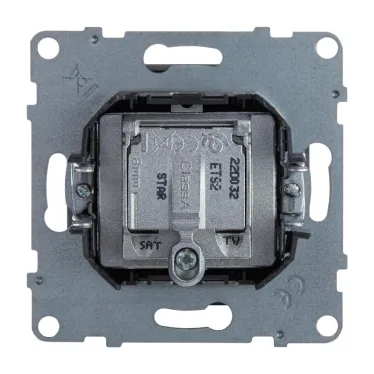 SUNO Розетка TV-SAT двухкабельная. Цвет "Алюминий" | 721371 | Legrand