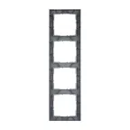 SUNO Рамка декоративная универсальная 4-постовая Цвет "Матовый алюминий" | 721564 | Legrand